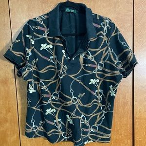 Women’s Ralph Lauren horse bit polo shirt